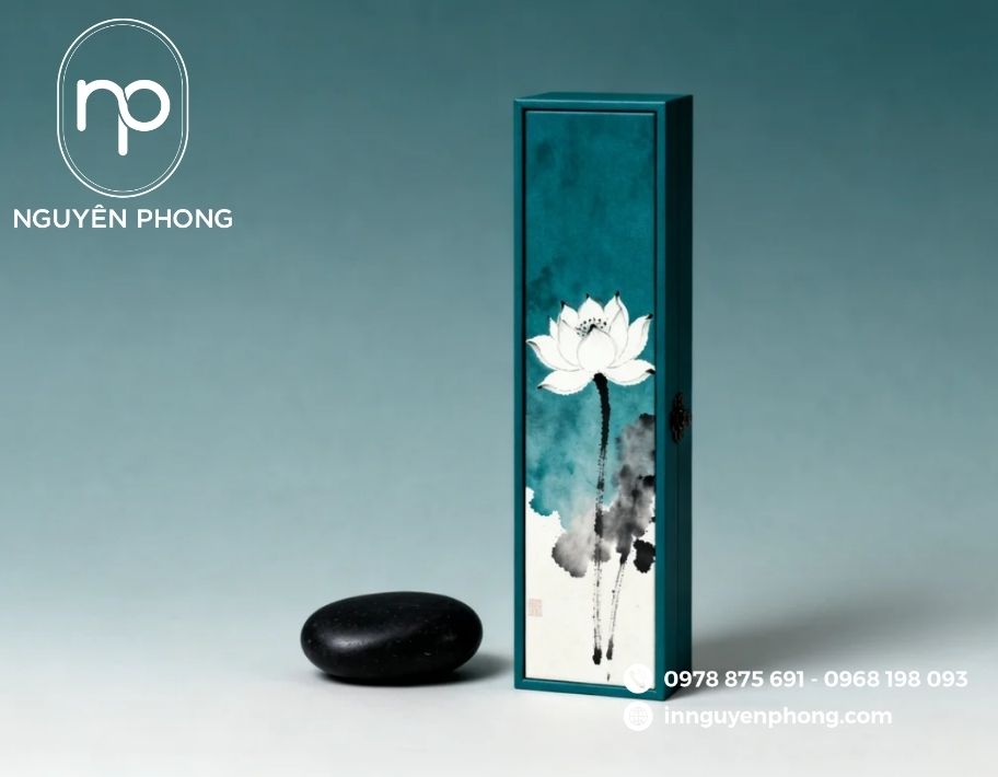 Mẫu in hộp đựng nhang trầm truyền thống 